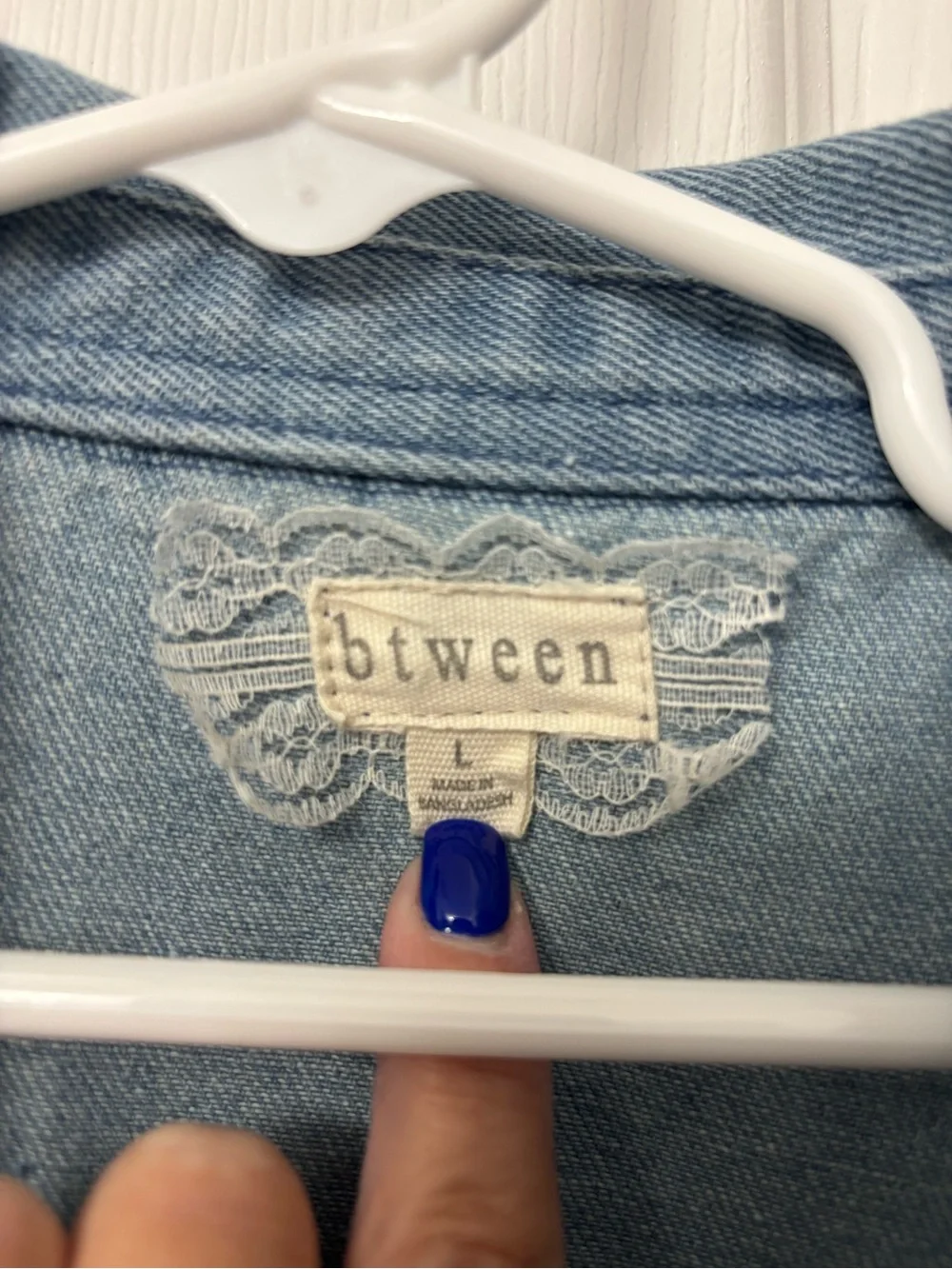 btween Light Blue Denim Trucker Jacket